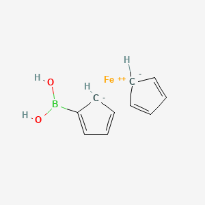 molecular formula C10H11BFeO2 B8814207 Ferrocene, borono- 