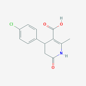 1,4,5,6-Tetrahydro-2-methyl-6-oxo-4-(4-chlorophenyl)-3-pyridinecarboxylic acid
