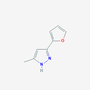 molecular formula C8H8N2O B8814252 5-(2-Furyl)-3-methyl-1H-pyrazole 