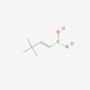 molecular formula C6H13BO2 B8814604 2-Tert-butyl vinyl boronic acid 