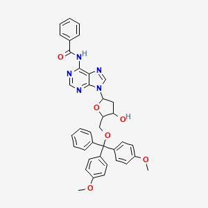 N-[9-[5-[[bis(4-methoxyphenyl)-phenylmethoxy]methyl]-4-hydroxy-2-oxolanyl]-6-purinyl]benzamide