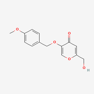 4H-Pyran-4-one, 2-(hydroxymethyl)-5-[(4-methoxyphenyl)methoxy]-