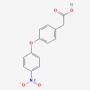 molecular formula C14H11NO5 B8814734 2-(4-(4-Nitrophenoxy)phenyl)acetic acid CAS No. 63349-39-3