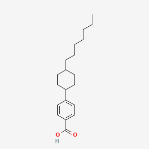 molecular formula C20H30O2 B8814773 Benzoic acid, 4-(4-heptylcyclohexyl)-, trans- 