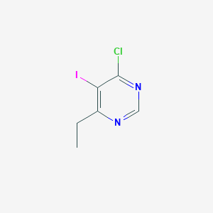 molecular formula C6H6ClIN2 B8814804 4-Chloro-6-ethyl-5-iodopyrimidine CAS No. 141602-29-1