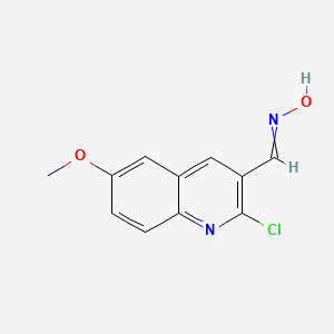 molecular formula C11H9ClN2O2 B8814832 2-Chloro-6-methoxy-3-quinolinecarboxaldehyde oxime 