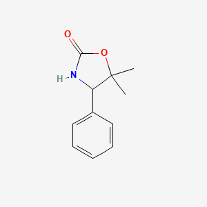 molecular formula C11H13NO2 B8814836 4-Phenyl-5,5-dimethyloxazolidine-2-one CAS No. 33664-93-6