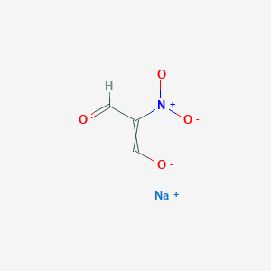 molecular formula C3H2NNaO4 B8814839 sodium;2-nitro-3-oxoprop-1-en-1-olate 