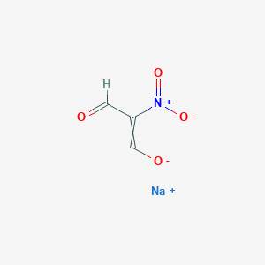 molecular formula C3H2NNaO4 B8814839 Sodium 2-nitro-1,3-dioxopropan-2-ide 