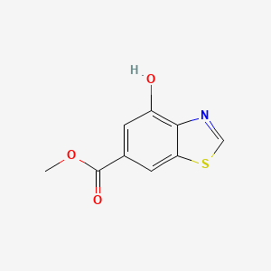 molecular formula C9H7NO3S B8814861 Methyl 4-hydroxy-1,3-benzothiazole-6-carboxylate 