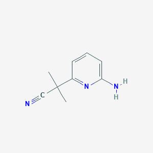 molecular formula C9H11N3 B8814870 2-(6-Aminopyridin-2-yl)-2-methylpropanenitrile 