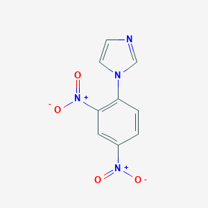 molecular formula C9H6N4O4 B088149 Imidazole, 1-(2,4-dinitrophenyl)- CAS No. 14545-01-8