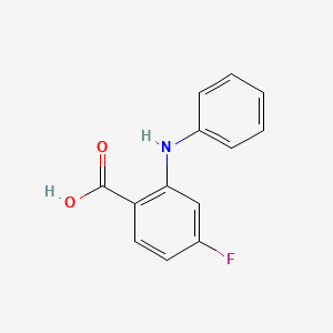 molecular formula C13H10FNO2 B8814901 4-Fluoro-2-(phenylamino)benzoic acid CAS No. 365-54-8