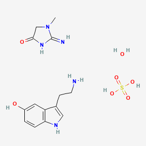 molecular formula C14H23N5O7S B8814909 Serotonin Creatine Sulfate Monohydrate 