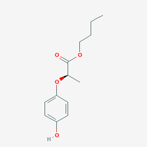 molecular formula C13H18O4 B8814916 (R)-Butyl 2-(4-hydroxyphenoxy)propanoate 