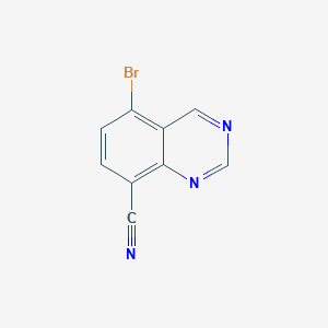 molecular formula C9H4BrN3 B8814948 5-Bromoquinazoline-8-carbonitrile 