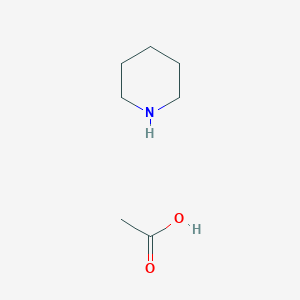 molecular formula C7H15NO2 B8814968 Piperidine, acetate 