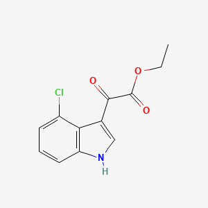 molecular formula C12H10ClNO3 B8814977 Ethyl 2-(4-Chloro-3-indolyl)-2-oxoacetate 