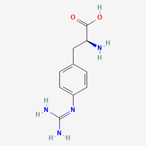 molecular formula C10H14N4O2 B8814979 4-Guanidinophenylalanine CAS No. 2776-36-5