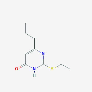 molecular formula C9H14N2OS B8814982 2-Ethylthio-4-hydroxy-6-propylpyrimidine CAS No. 62459-07-8