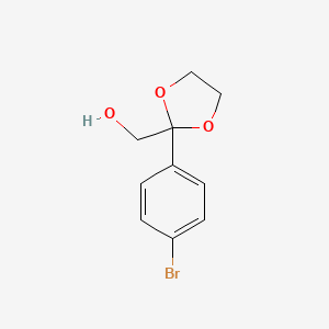 molecular formula C10H11BrO3 B8815001 (2-(4-Bromophenyl)-1,3-dioxolan-2-yl)methanol CAS No. 850868-72-3