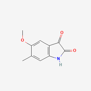 molecular formula C10H9NO3 B8815013 5-Methoxy-6-methylindoline-2,3-dione 