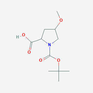 molecular formula C11H19NO5 B8815037 1-[(Tert-butoxy)carbonyl]-4-methoxypyrrolidine-2-carboxylic acid 