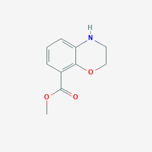 molecular formula C10H11NO3 B8815041 Methyl 3,4-dihydro-2H-benzo[B][1,4]oxazine-8-carboxylate 