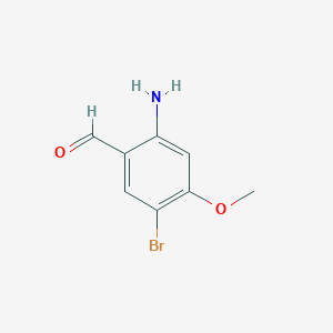 molecular formula C8H8BrNO2 B8815087 2-Amino-5-bromo-4-methoxybenzaldehyde CAS No. 1036756-11-2