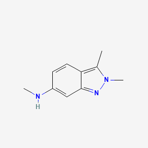 molecular formula C10H13N3 B8815116 N,2,3-trimethyl-2H-indazol-6-amine 