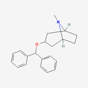 molecular formula C21H25NO B8815141 3-(Diphenylmethoxy)-8-methyl-8-azabicyclo[3.2.1]octane 