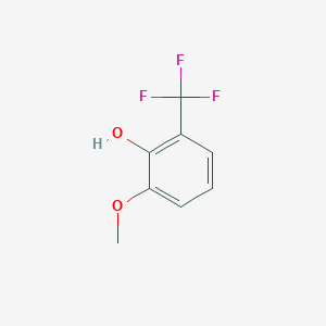 molecular formula C8H7F3O2 B8815158 2-Methoxy-6-(trifluoromethyl)phenol 