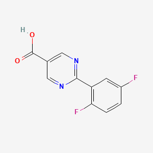 molecular formula C11H6F2N2O2 B8815208 2-(2,5-Difluorophenyl)pyrimidine-5-carboxylic acid CAS No. 933988-75-1