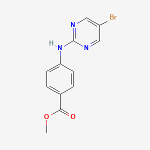 molecular formula C12H10BrN3O2 B8815230 Methyl 4-((5-bromopyrimidin-2-yl)amino)benzoate CAS No. 926642-55-9