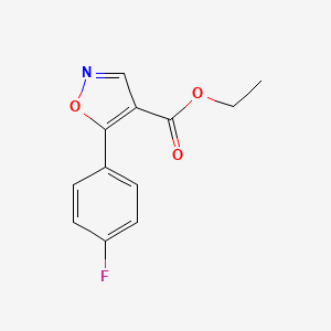molecular formula C12H10FNO3 B8815232 Ethyl-5-(4-fluorophenyl)-isoxazole-4-carboxylate 