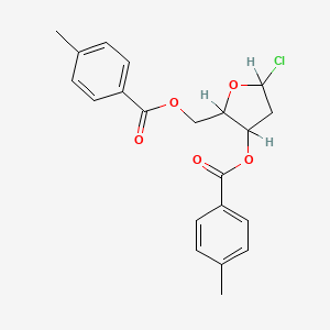 molecular formula C21H21ClO5 B8815246 3,5-Di-O-(p-toluyl)-2-deoxy-D-ribofuranosyl chloride 