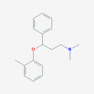 molecular formula C18H23NO B8815318 N,N-Dimethyl-3-phenyl-3-(o-tolyloxy)propan-1-amine 