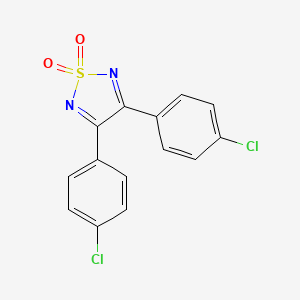 molecular formula C14H8Cl2N2O2S B8815343 3,4-Bis(4-chlorophenyl)-1,2,5-thiadiazole 1,1-dioxide 