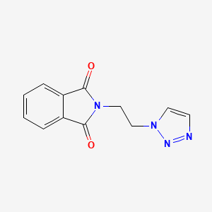 molecular formula C12H10N4O2 B8815354 2-(2-(1H-1,2,3-Triazol-1-YL)ethyl)isoindoline-1,3-dione CAS No. 4396-77-4