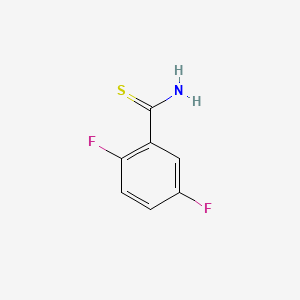 molecular formula C7H5F2NS B8815376 2,5-Difluorothiobenzamide 