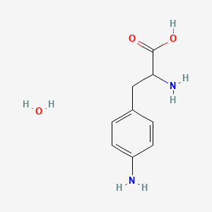 molecular formula C9H14N2O3 B8815387 4-Amino-DL-phenylalanine hydrate 