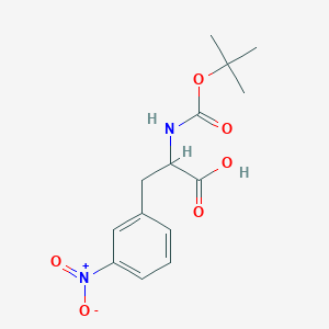 molecular formula C14H18N2O6 B8815399 N-BOC-3-nitro-DL-phenylalanine 