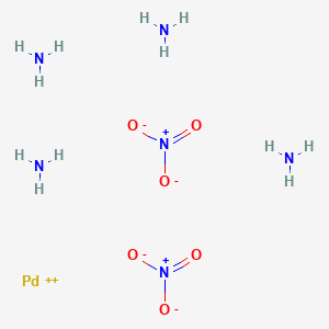 molecular formula H12N6O6Pd B088154 Tetraamminepalladium(2+) dinitrate CAS No. 13601-08-6