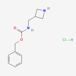 molecular formula C12H17ClN2O2 B8815404 Benzyl (azetidin-3-ylmethyl)carbamate hydrochloride 