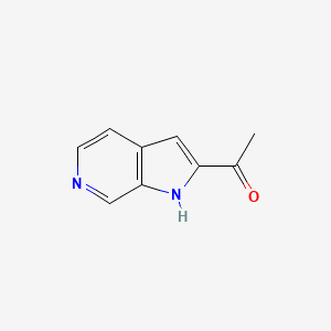 molecular formula C9H8N2O B8815459 1-(1H-pyrrolo[2,3-c]pyridin-2-yl)ethanone 