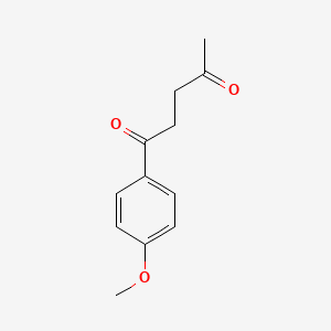 molecular formula C12H14O3 B8815465 1-(4-Methoxyphenyl)pentane-1,4-dione CAS No. 2108-54-5