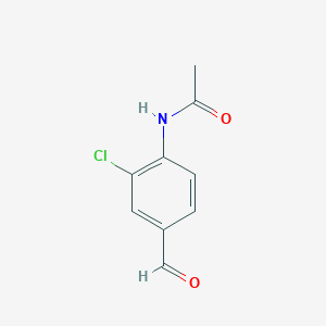 molecular formula C9H8ClNO2 B8815485 N-(2-Chloro-4-formylphenyl)acetamide CAS No. 475150-60-8