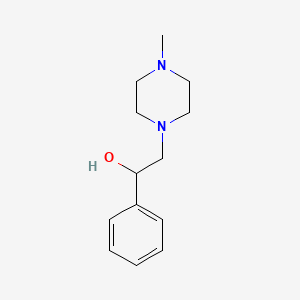 molecular formula C13H20N2O B8815499 2-(4-Methyl-piperazin-1-yl)-1-phenyl-ethanol CAS No. 5408-15-1