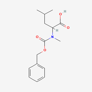 molecular formula C15H21NO4 B8815541 N-[(benzyloxy)carbonyl]-N-methylleucine 