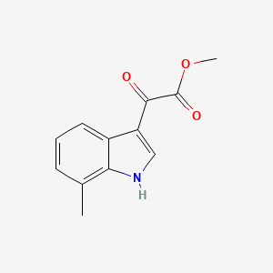 molecular formula C12H11NO3 B8815560 Methyl 2-(7-Methyl-3-indolyl)-2-oxoacetate CAS No. 425640-13-7